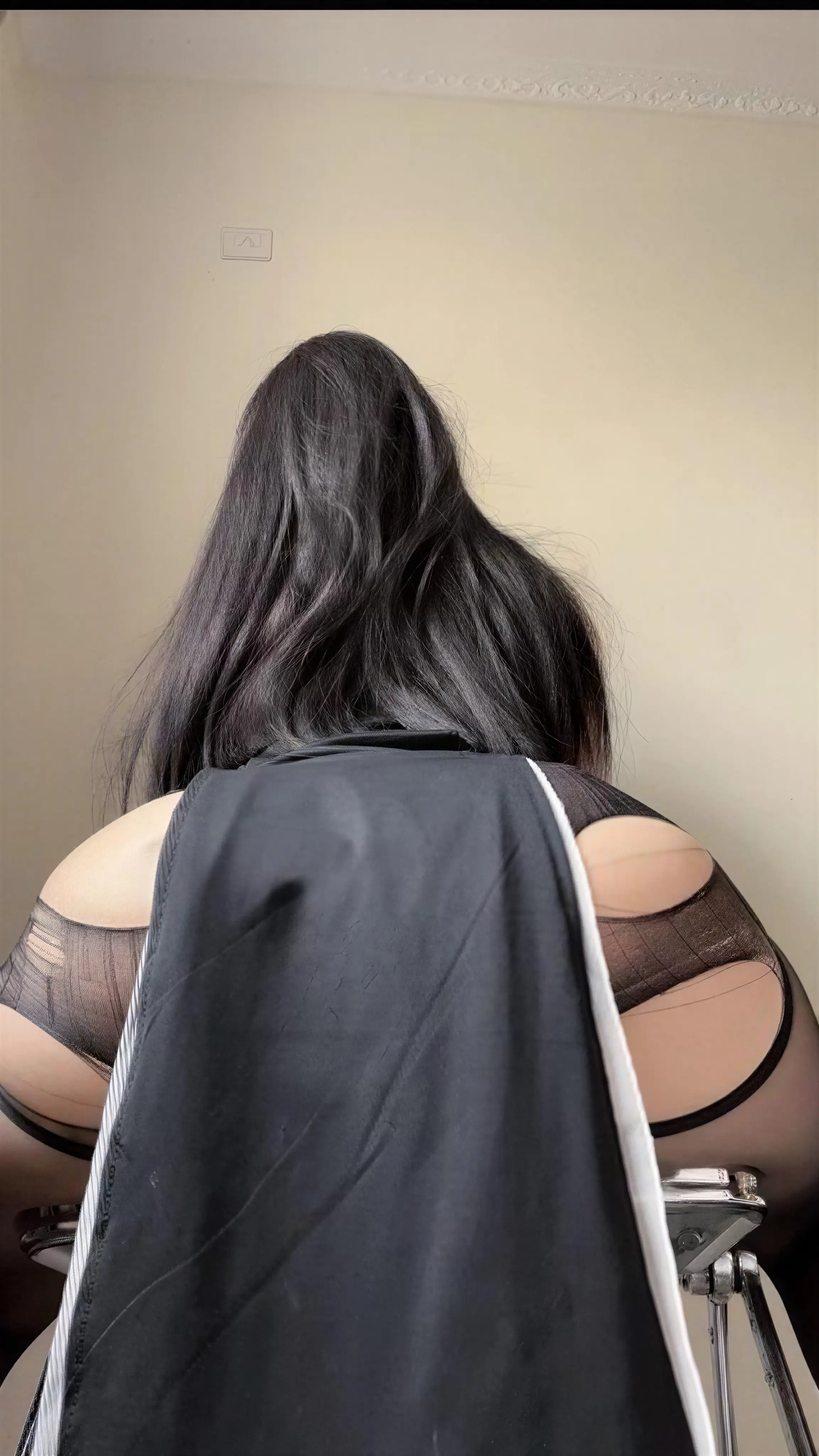 姐姐Lalion – 黑丝修女下装镂空撕袜 47P